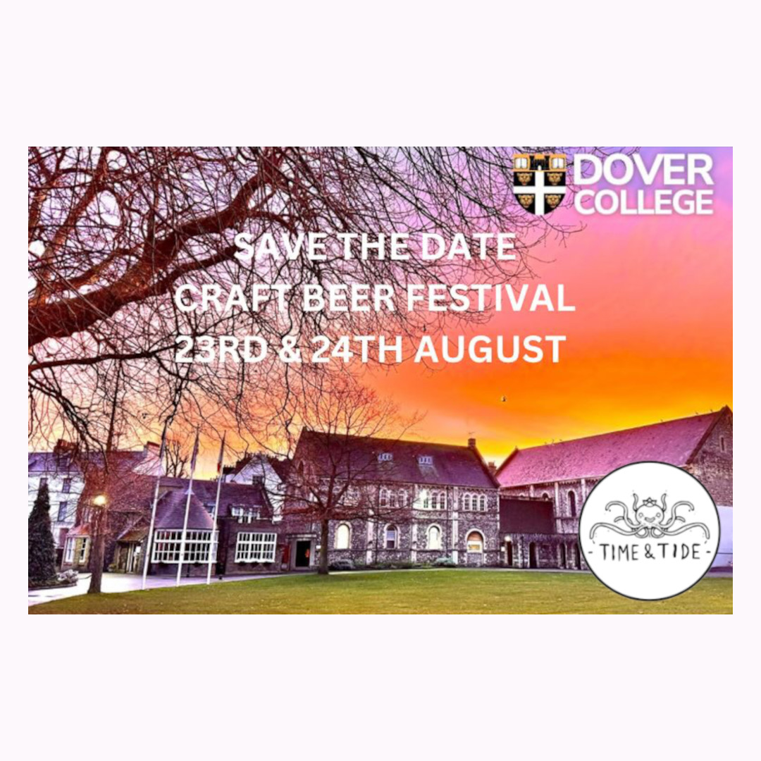 Save the Date. Time &amp; Tide Brewing are hosting a little beer bash in the stunning 12th century refectory within the grounds of Dover College this summer.

Facebook page: facebook.com/timeandtidebre…