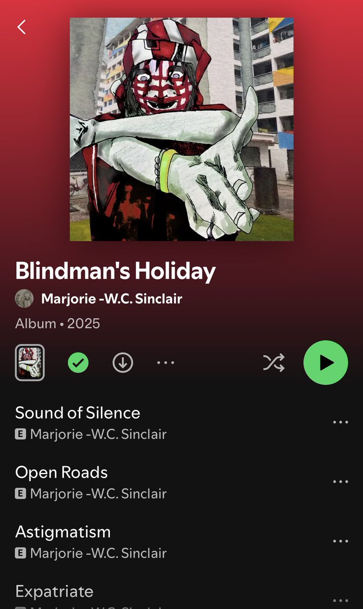 unoneunderscore's tweet photo. I made the new Marjorie W.C. Sinclair cover💞 Blindman’s Holiday out rn https://t.co/vsJMqliotP