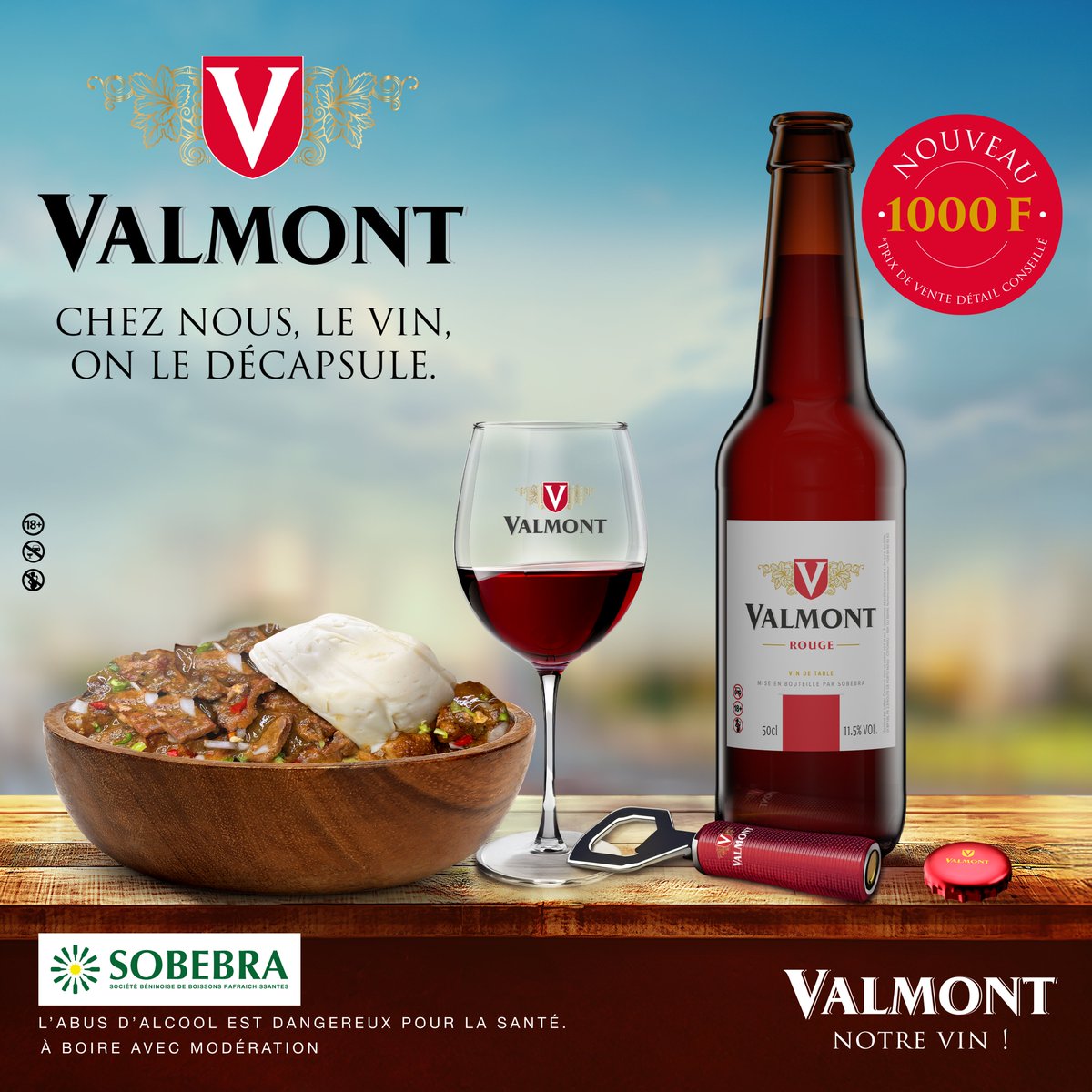 🍷 Valmont est là !
Le vin de table qui allie élégance, finesse et accessibilité.😏
Chez nous, pas de bouchons : on décapsule ! 🔓
👉 Déjà dispo chez nos distributeurs agréés.
🍇 #Valmont
🛑 Interdit aux moins de 18 ans. À consommer avec modération.