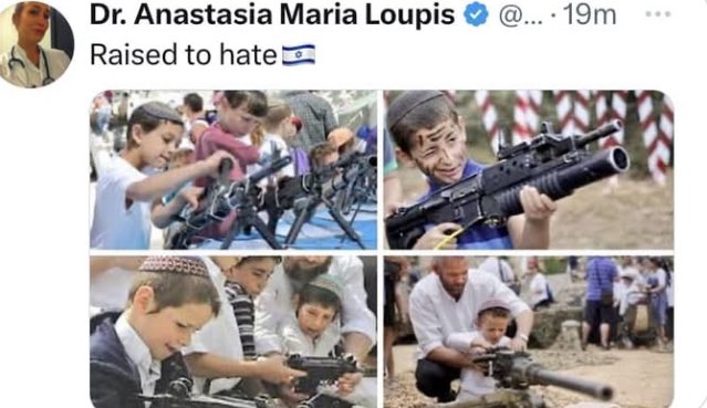 Maya1418s's tweet photo. @UNRWA @PBS Imagine that this how the children of the people complaining about hate culture look π like
#raisedtohate
@UNRWA https://t.co/Gu7T2raJm2