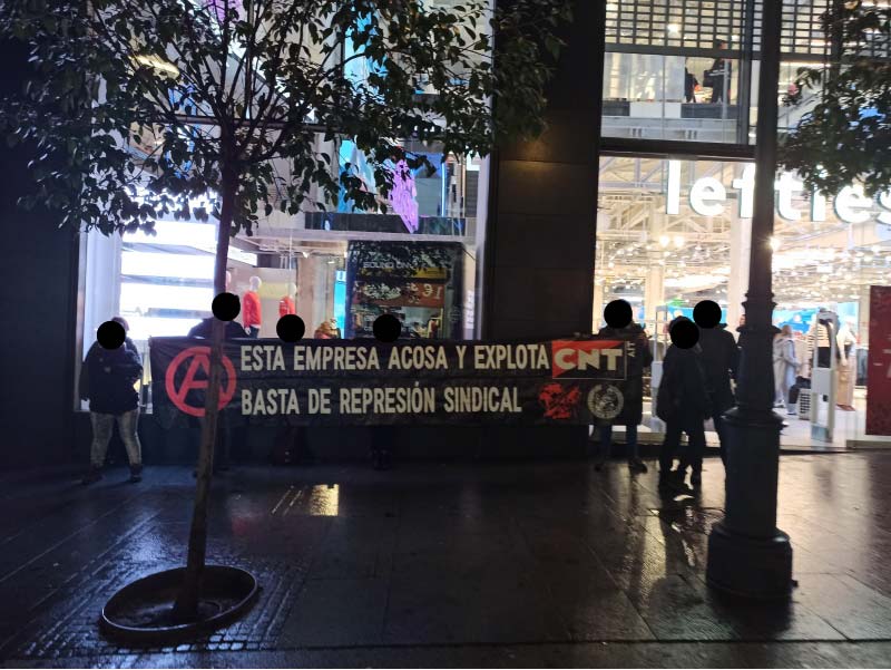||⬛️ CNT-AIT Madrid se concentra de nuevo ante Lefties por su política de acoso y explotación 🟥||
📣La anarcosindical madrileña volvió a concentrarse el pasado miércoles frente a esta empresa del Grupo Inditex:
madrid.cntait.org/nuevo-acto-de-…