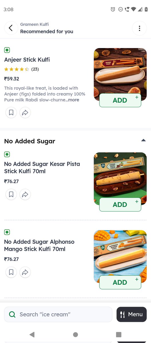 PUTTSSRI's tweet photo. Wrong trade of Business by #GrameenKulfi and poor service by Zomato support
 @zomatocare kindly look at the issue images used in the catalogue are incorrect and disguise buying decisions https://t.co/Hf54MPPs78