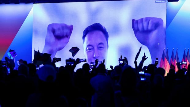 Elon Musk's speech in Germany raises concerns about his increased political meddling abroad. The billionaire Trump ally spoke at a rally for Germany's far-right AfD party last weekend, <a href="/TheMaimann/">Kevin Maimann</a> reports. cbc.ca/news/elon-musk…

Find out more at nationalnewswatch.com