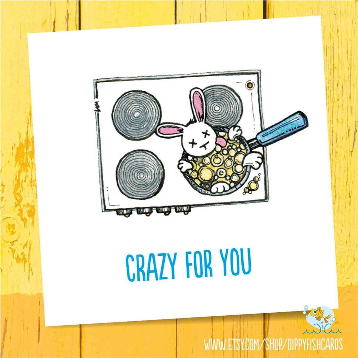 Looking for something a bit silly for your hunny bunny? How about this “Crazy for you” bunny boiler card*? 

*no rabbits were harmed to make this card, although a card artist might have got her 💔

Link in alt text

#mhhsbd #ukgiftam #shopindie #bunny  #valentinesday