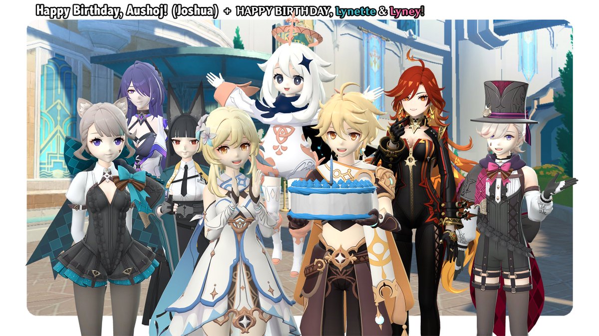Aushoj2001's tweet photo. It's My Birthday! + Lynette and Lyney's Birthday
Happy 24th Birthday!
#GenshinImpact #Genshin #HonkaiStarRail #ZenlessZoneZero #ROBLOX #TF2 #yakuza #AssassinsCreed #sfm #Aether #Lumine #paimon #Lynette #Lyney #Mavuika #achron #hoshimimiyabi #scout #kiryu https://t.co/deoSPm9QU1