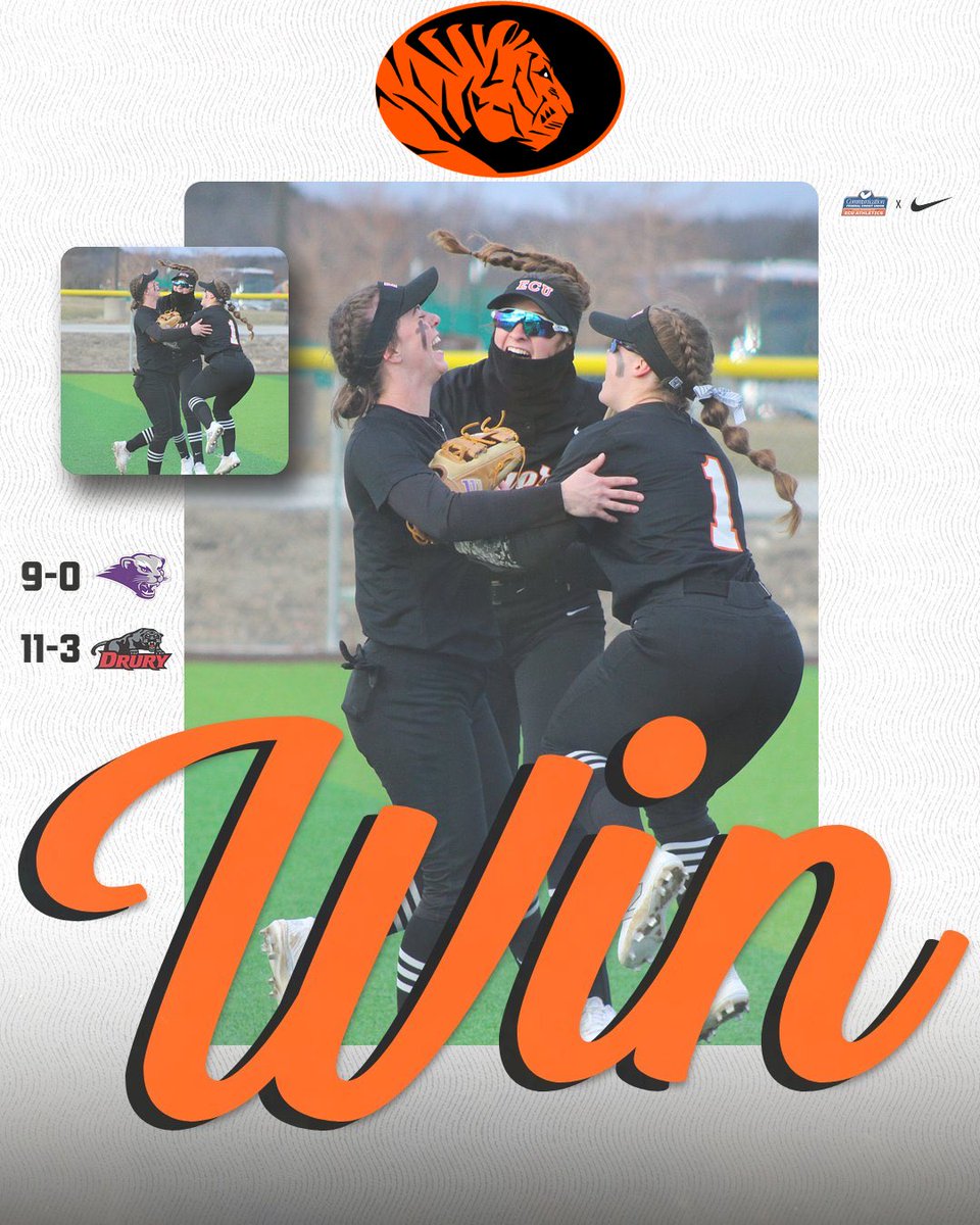 ecutigersb's tweet image. Tigers finish off the Branson Lead-off Classic tournament going 3-1 on the weekend with two wins against Southwest Baptist and Drury!
Back in action next weekend in Bentonville!🥎
#WeOverMe X #GoTigers 🐅