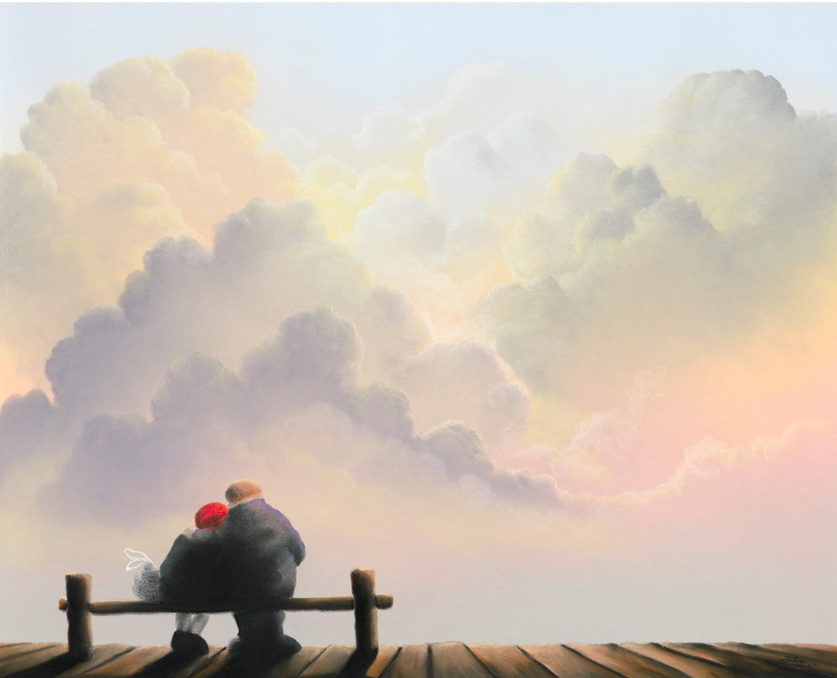 Relationship goals ❤️ 
.
"Just A Perfect Day" by <a href="/artistmackenzie/">Mackenzie Thorpe</a>
.
.
#love #relationship #together #forever #friends #friendship #always #art #heart #sky #hope #artist