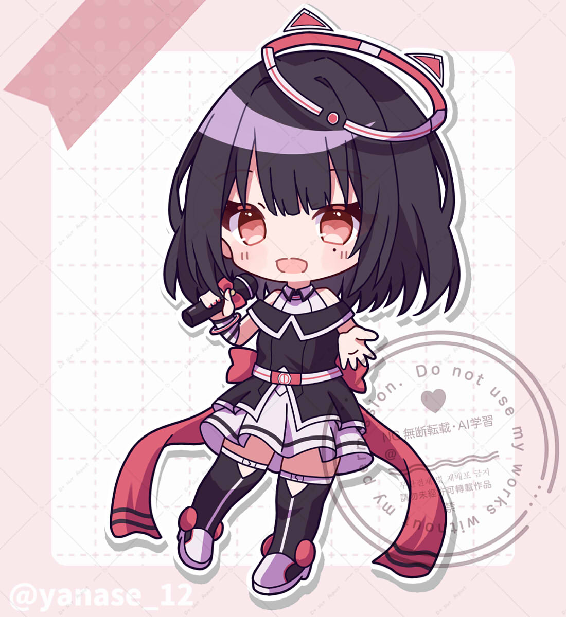 yanase_12's tweet photo. «works»
黒間にあ様( #Kuroma_R0202 )のSDイラスト描かせて頂きました✨
ご依頼ありがとうございました!! https://t.co/Qm3br0iode