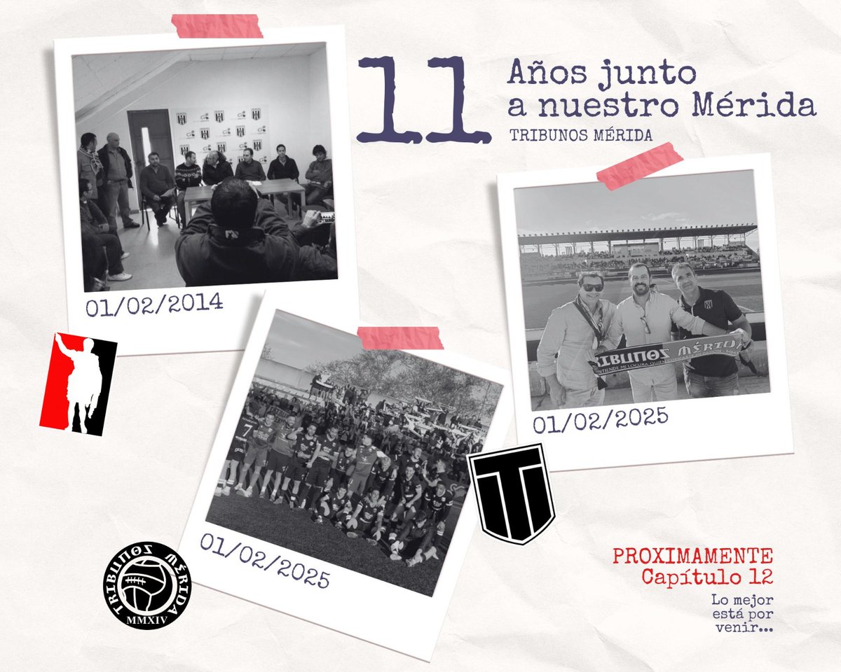 TribunosMerida's tweet photo. 01/02/2014 nacimos para apoyar a nuestro @Merida_AD, equipo de nuestra vida. 11 años después, seguimos fieles, con la misma ilusión y el mismo orgullo de siempre.

Gracias a todos por ser parte de nuestra historia. ¡Lo mejor está por venir! 🤍🖤

#Tribunos11Años #SiempreMérida https://t.co/uf6Q6q3WuR