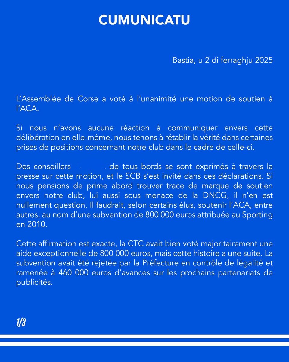 Socios Etoile Club Bastiais tweet media