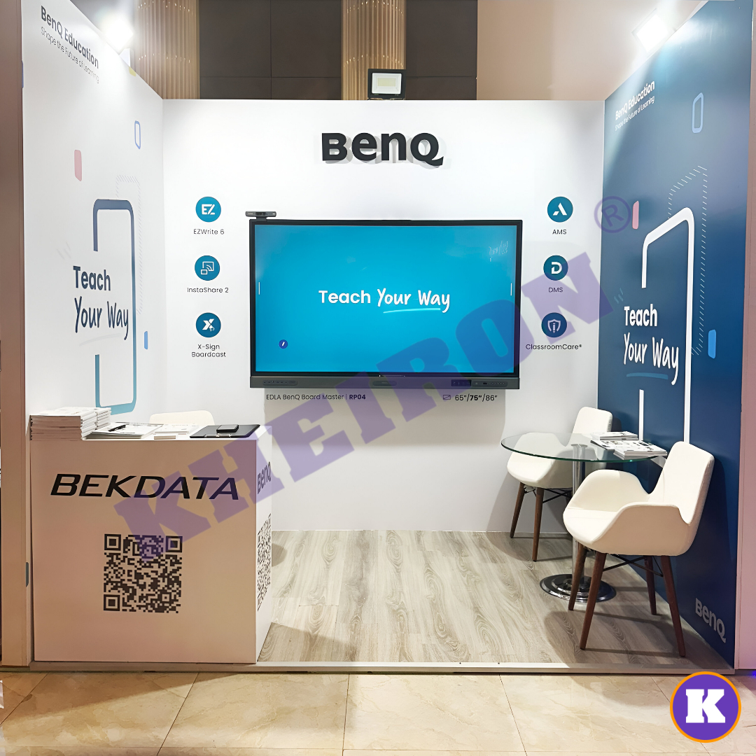 KheironStand's tweet photo. Geleneksel Antalya Eğitim Sempozyumu'nda BenQ Standı! 🎓📺
BenQ Standı'nı tasarladık, ürettik ve kurduk! BenQ Board akıllı tahtalar , eğitimcilerle buluştu, dijital gücün etkisi deneyimlendi. 💡✨
#BenQ #GAES #BenQBoard #AkilliTahta #EgitimTeknolojisi #EdTech https://t.co/AJk15HO8YT