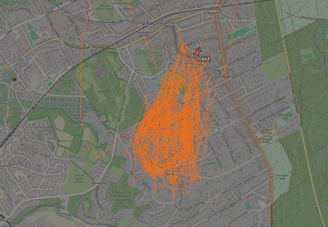 BelgianSky's tweet photo. Hier soir, vers 22h30 (RAGO/G-17) l'hélicoptère de la #Police Fédérale🇧🇪 effectuait un vol de reconnaissance dans le quartier Prince d'Orange dans la commune d'#Uccle/#Ukkel à #Bruxelles.Il n'y a actuellement aucune nouvelle à ce sujet. https://t.co/ATewcEWX64