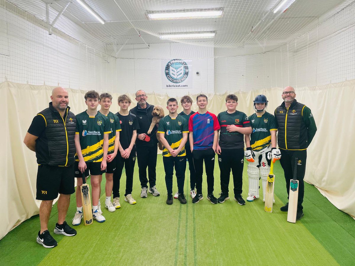 HucknallCC's tweet photo. We have proudly launched the Hucknall CC Winter Academy with the aim of developing some of our best U16 players. 

The programme is being run by Michael Blatherwick, a vastly experienced past player and coach, @B3cricket indoor facility. 

The future is bright! 

#BatLikeJosh https://t.co/fGWIvfcLZR