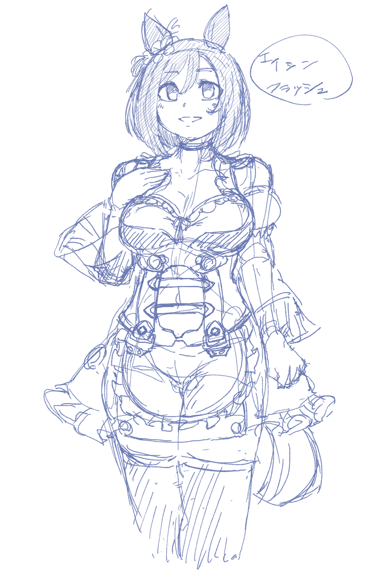 ウマ娘「フラッシュ練習してた#ウマ娘 」|無添加ぼんれすはむパイセンのイラスト