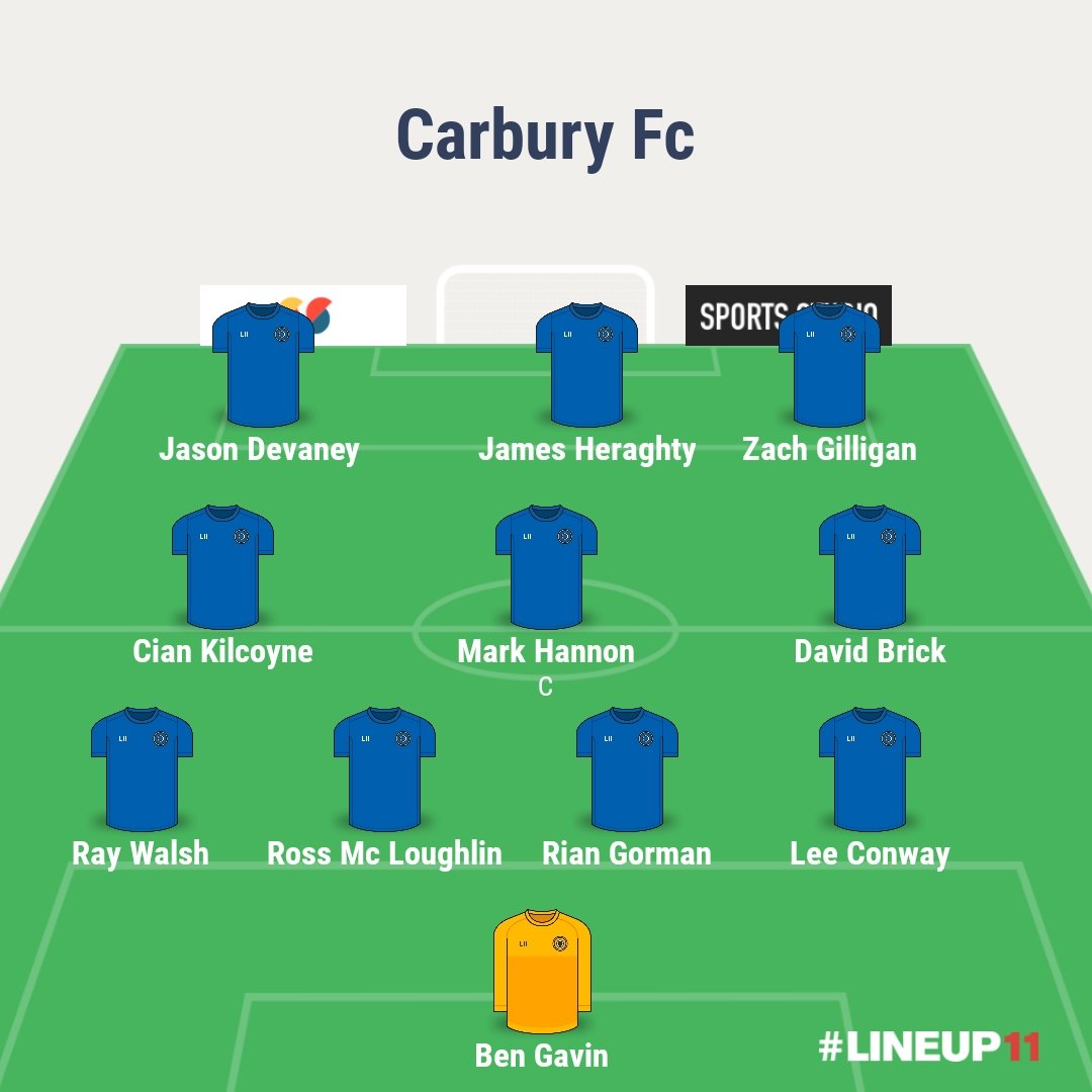 <a href="/carbury_c/">Carbury F.C</a> starting team vs Glenview Stars