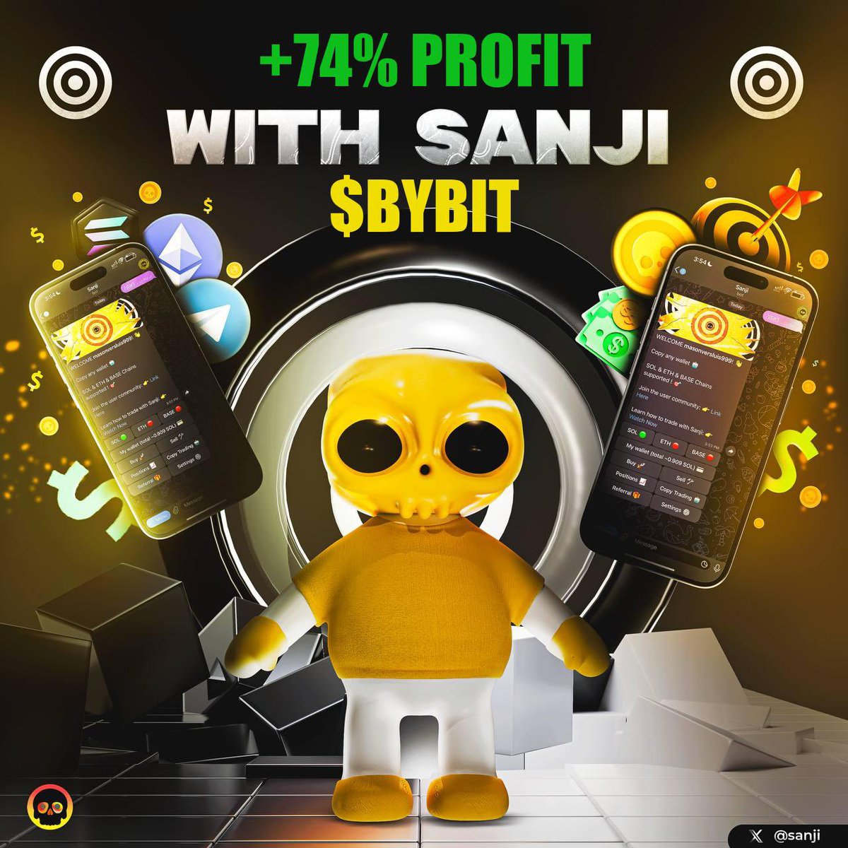 CBCRYPTOTRADER's tweet photo. Straight in with a 74% TP with #sanjitradingbot referral link in my bio https://t.co/wR44pN8PBV