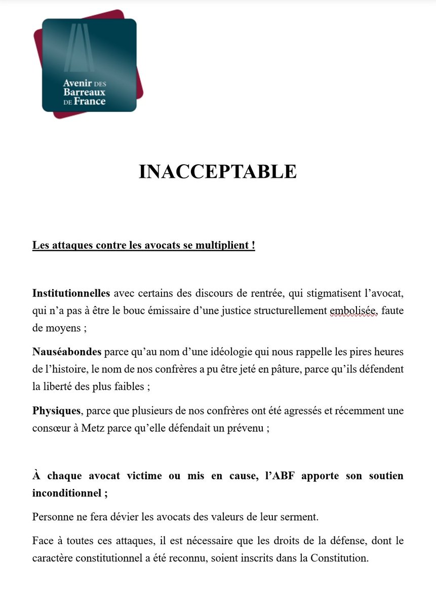 <a href="/CNBarreaux/">Conseil national des barreaux - les avocats</a> <a href="/Conf_Batonniers/">ConférenceBâtonniers</a> <a href="/Avocats_Paris/">Avocats de Paris</a>