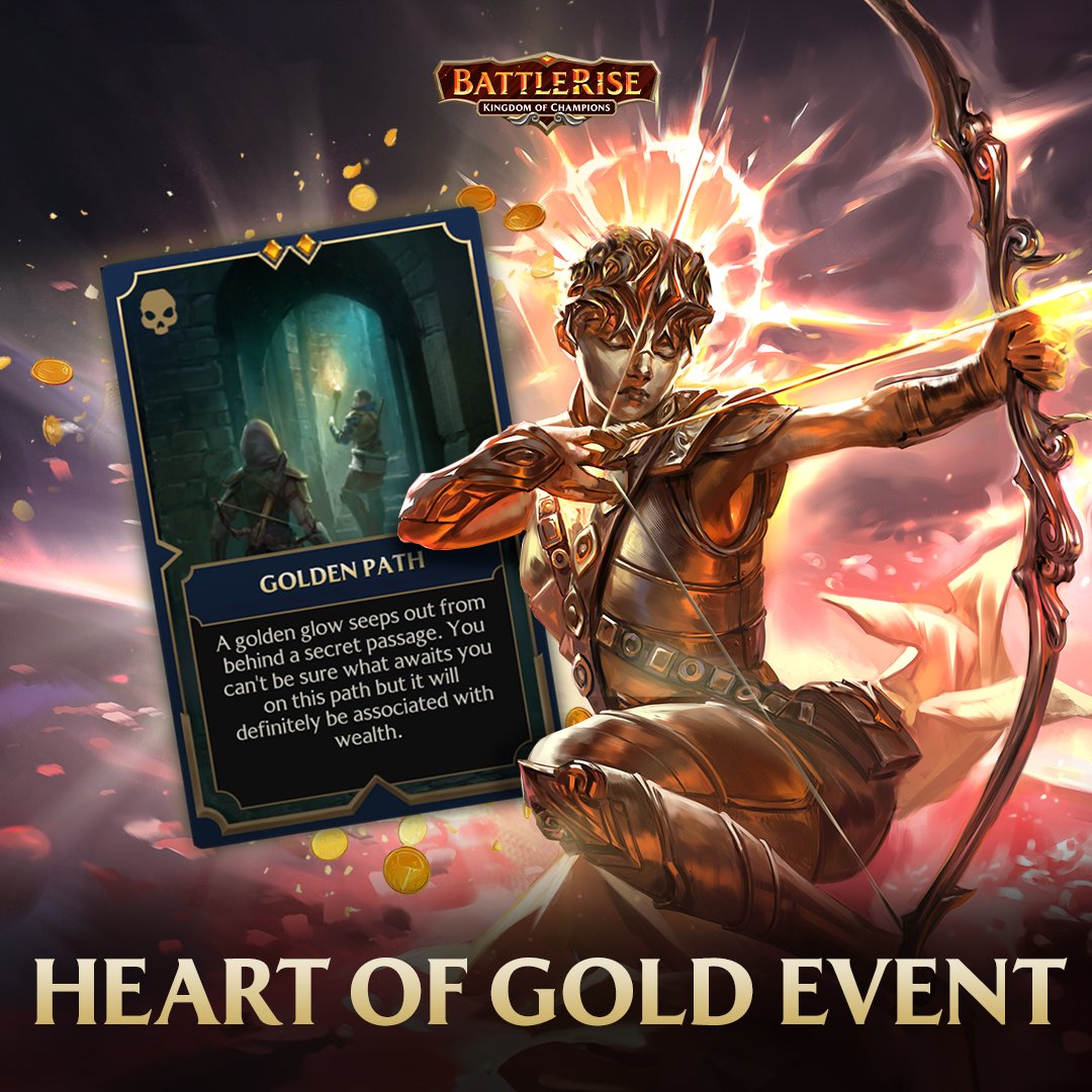 playbattlerise's tweet photo. GOLD GALORE ! 💰

The Heart of Gold event is here, and the treasures are waiting… but so are the Herubins. 😈

These golden guardians aren’t just standing around—they’re ready to fight for their hoard! ⚔️ 

Think you can take them down and walk away rich?

💡 Pro tip: Bring your best team… and maybe a bigger loot bag. 😏