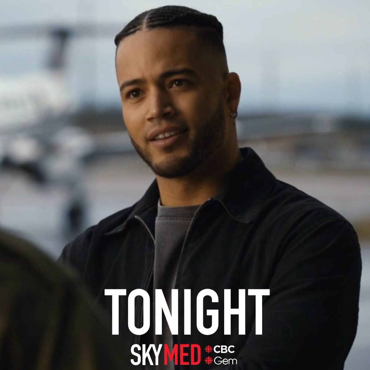 DanLaw1991's tweet photo. #SkyMed 3x05 airs TONIGHT at 9pm on @CBC &amp; is available to stream NOW on @cbcgem.

How does everyone feel about camping? https://t.co/cqdP0oaecy