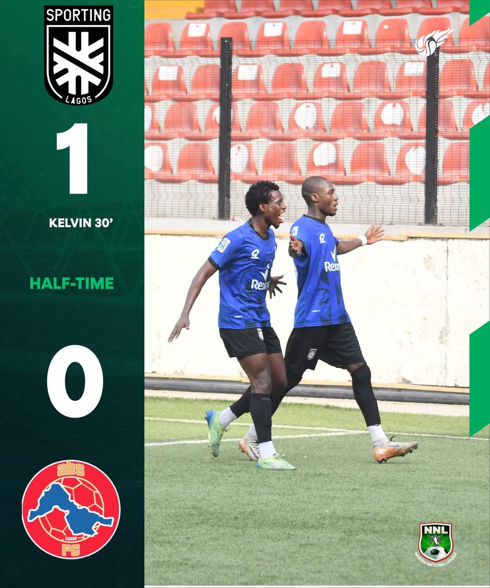jargobann's tweet photo. Sporting Lagos has taken a commanding lead into the halftime break against ABS in their #NNL25 encounter.
#SPLABS
#NNL25 https://t.co/yQTcEZvPo2