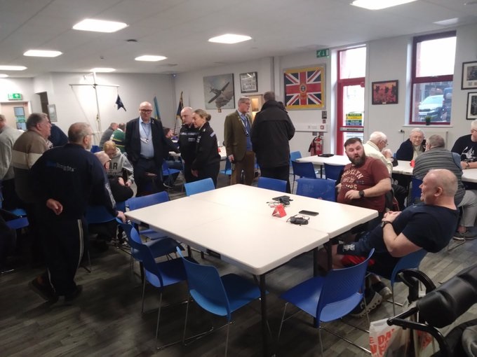 InsJimJones's tweet image. On Friday Chief Constable Watson visited @armedforceshq with myself, Chief Supt Jenkins & Sgt Flitcroft to see 1st hand the work that supports our most vulnerable evterans. Afterwards we were treated to classic Veterans Breakfast. #armedforcescovenant