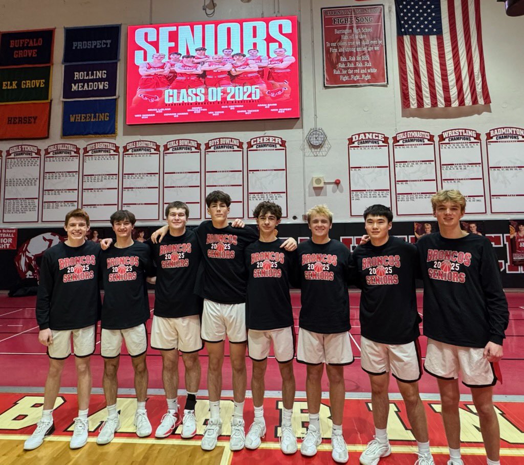 Celebrated our Seniors last night with a Win over Huntley 61-29