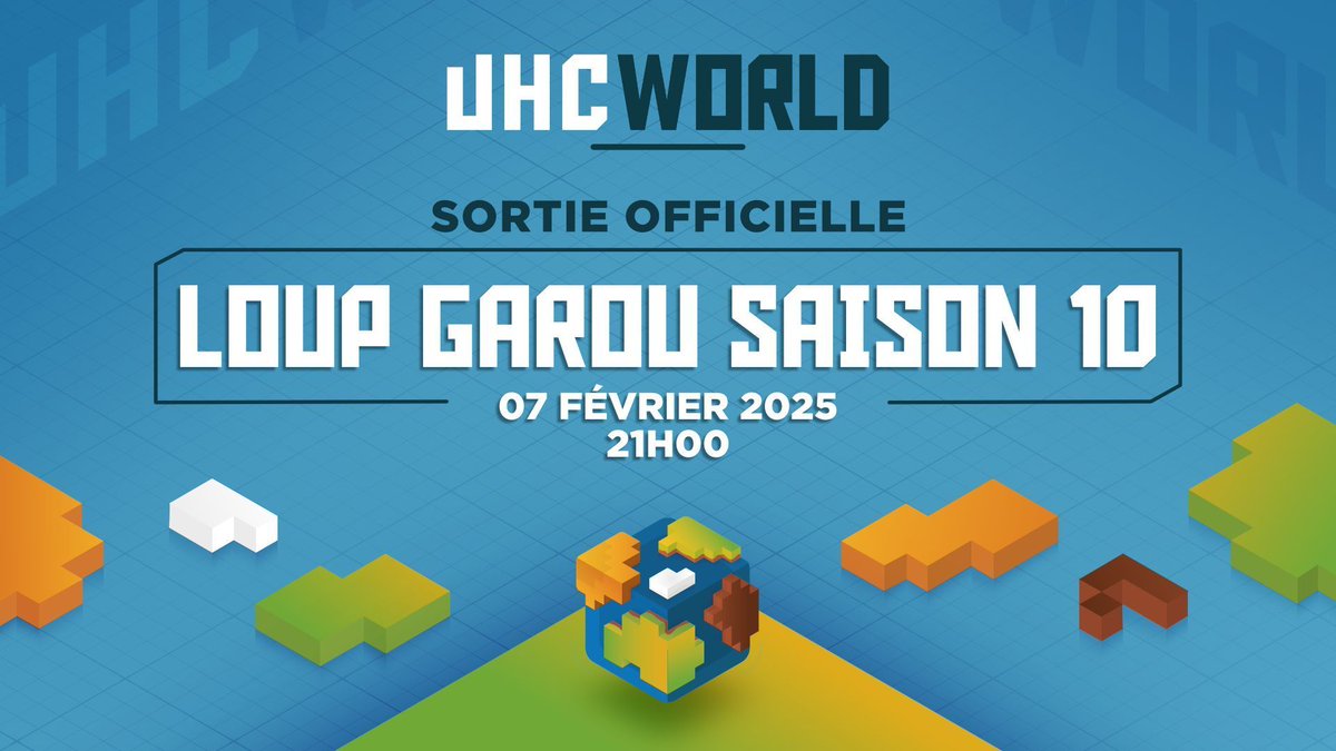 Loup-Garou UHC saison 10. Sortie officielle le 7 février à 21h.

À très bientôt pour la plus grande mise à jour de Loup-Garou UHC et plus encore... 👀 🐺

🎮 mc.uhcworld.fr