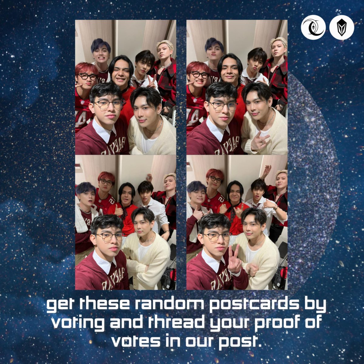 BIG THANKS TO ALL MOONLYTES AND PPOP STANS WHO VOTED FOR ECLYPSE ON PPOP STAGE ✨️

We appreciate you all!!! 
Here's a treat for everyone ~

All In MoonlytesxECLYPSE
#AllOrNothingECLYPSE
<a href="/eclypse_ph/">-</a> #ECLYPSE
