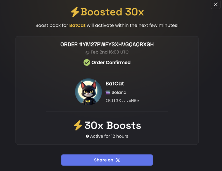 🚨 Bat Cat 30x Boosted on Dexscreener! 🚨

Bat Cat is making waves with a 30x boost on Dexscreener! 🚀

This incredible surge is just the beginning. With the continued support of our amazing community, we're set to achieve even greater heights! 🔥

🔗 Chart :