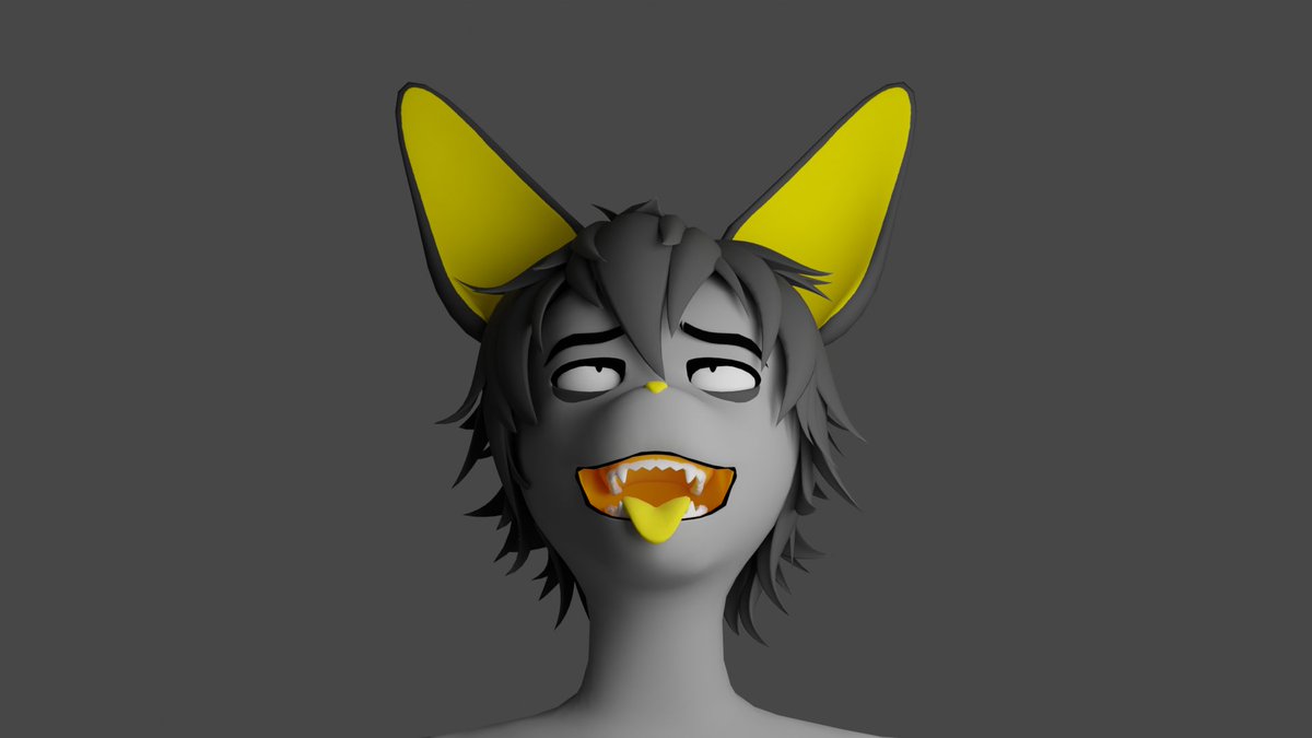First renders of 3D Kris! I will be on VRChat soon I hope :'3