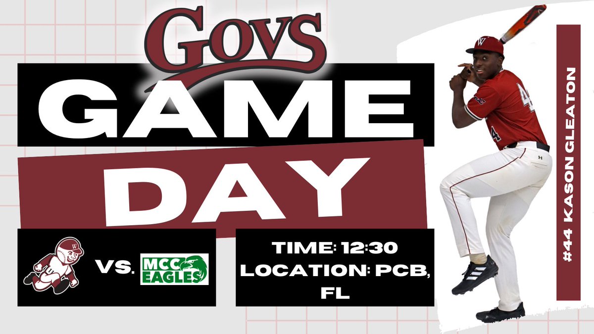 govbaseball's tweet image. ❗️G A M E D A Y❗️

Day 3 of the Panama City Beach Classic has the Govs taking on Meridian CC! 

📍: Panama City Beach, FL
⏰: 12:30PM(CST)
💻 : N/A

#GoGovs 🎩 // #WinTheDay