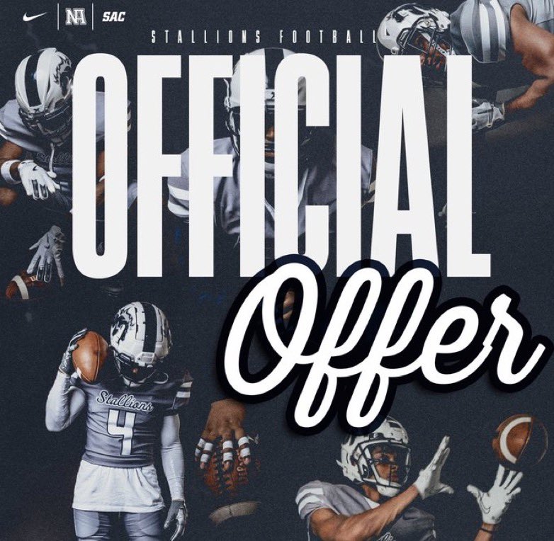 #AGTG After a great day <a href="/SRfbshowcase/">srfbshowcase</a> and a great conversation with @CoachjakeNAU I’m blessed to receive an offer from <a href="/NAU_FB/">NAU Football</a> 🔥
<a href="/RecruitsCenTex/">Coach Jimmy Andrews</a>