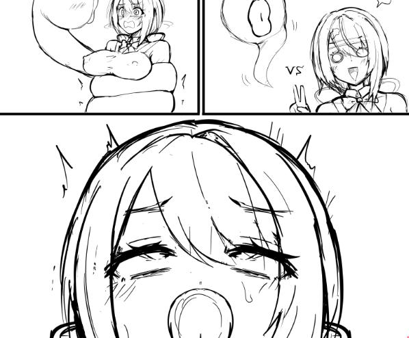 ブチュキス霊vs sisi wipと簡単な絵を描いてる…( ◠‿◠ ) 