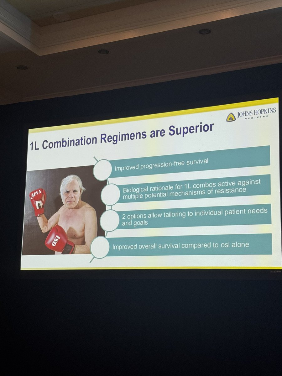 Dr. Estela Rodriguez (@latinamd) on Twitter photo #WLC25 <a href="/SusanScottMD/">Susan Combs Scott, MD</a> <a href="/HopkinsThoracic/">Johns Hopkins Thoracic Oncology</a> knocked it out of the park⚾️🏟️winning 🥇argument that osimertinib monotherapy is no longer the 2025 standard for 1L EGFR+ NSCLC (highlighting FLAURA2 & MARIPOSA trials) <a href="/EGFRResisters/">EGFR Resisters</a> #lcsm <a href="/gotoPER/">PER</a> #WLC25 <a href="/SusanScottMD/">Susan Combs Scott, MD</a> <a href="/HopkinsThoracic/">Johns Hopkins Thoracic Oncology</a> knocked it out of the park⚾️🏟️winning 🥇argument that osimertinib monotherapy is no longer the 2025 standard for 1L EGFR+ NSCLC (highlighting FLAURA2 & MARIPOSA trials) <a href="/EGFRResisters/">EGFR Resisters</a> #lcsm <a href="/gotoPER/">PER</a>