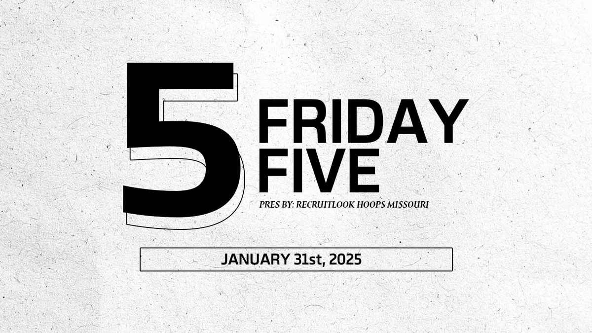 RecruitLook Hoops Missouri (@rl_hoopsmo) on Twitter photo Friday Five (January 31st)
Chase Branham (<a href="/ChaseBran3/">Chase Branham</a>), Alex Komorech, Emery Woehrmann (<a href="/EmeryWoehrmann/">Emery Woehrmann</a>), Jack Edgerton, and Eli Pace.
Link: recruitlook.com/friday-five-jaโฆ Friday Five (January 31st)
Chase Branham (<a href="/ChaseBran3/">Chase Branham</a>), Alex Komorech, Emery Woehrmann (<a href="/EmeryWoehrmann/">Emery Woehrmann</a>), Jack Edgerton, and Eli Pace.
Link: recruitlook.com/friday-five-jaโฆ