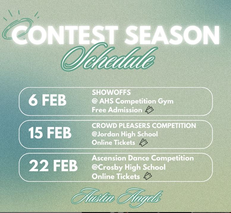 The Angels Dance Team and the JV Dance Team will be debuting their new routines this THURSDAY in the AHS Competition Gym. Doors open at 6:15- admission FREE! <a href="/SFAHS_Bulldogs/">Austin High School</a>