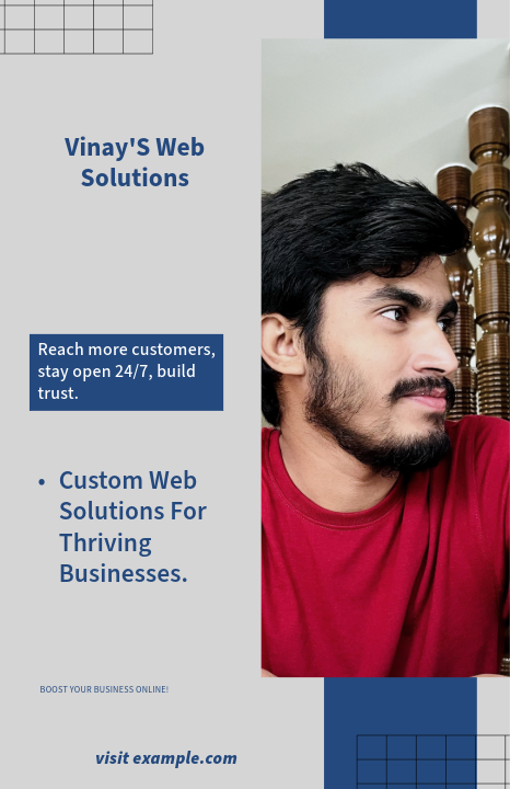 vinay_Freelance's tweet photo. "π Ready to grow your business online? Letβs create a website thatβs open 24/7, attracts customers, and builds trust! πβ¨ DM me to get started! #WebDevelopment #OnlineBusiness #GrowWithVinay #freelancer #python #Django #webdevelopmentexperts " https://t.co/8e25CAGR3W