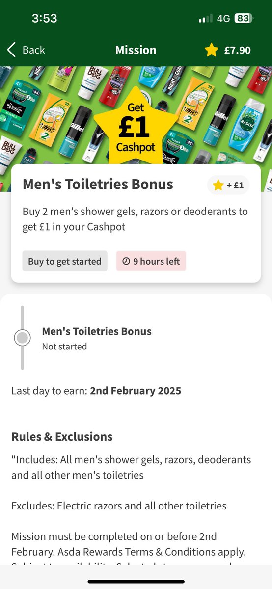 hannahsinfield's tweet photo. @AsdaServiceTeam hi, I had a mission on my Asda app and I’ve bought 2 products but didn’t get the reward? 🤔 could you help, please? https://t.co/Ls0fWUDypi