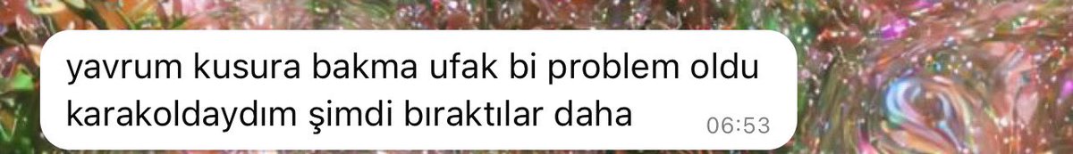Ufak bir problem;