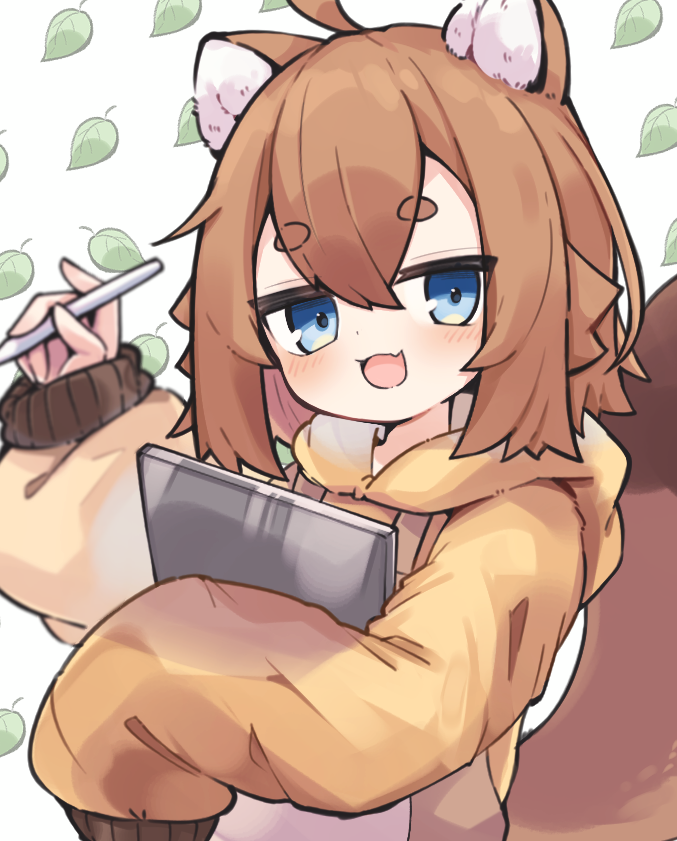 「お絵かきが趣味のたぬきですっファンアートとか二次創作がメインでお絵かきしてますっ」|雨宮あめう🍂🍃ご依頼受付中❗のイラスト