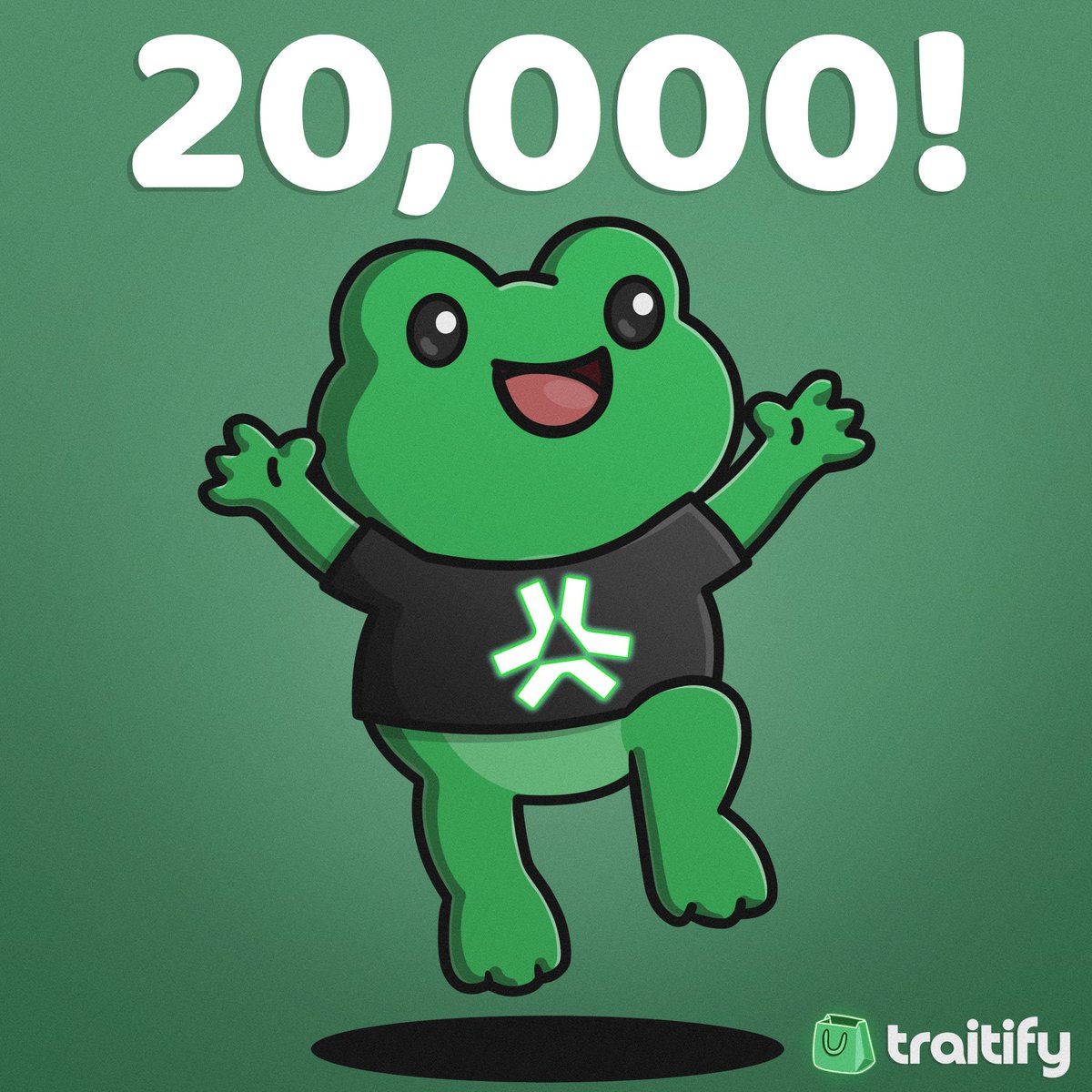 Thank you, all 20,000 twitter friends 💚