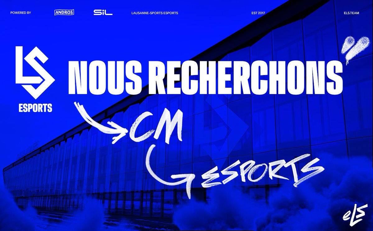 On a besoin de vous ! 🫡

Nous sommes à la recherche de nouveaux CM pour le suivi des matches sur twitter. 

Si vous êtes polyvalent dans smash/cs2/LoL/marvel rivals/among us/fortnite c'est un plus mais pas obligatoire 📝

Contactez-nous directement par message privé ! 📩