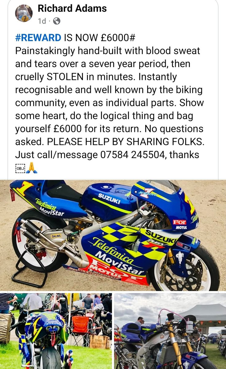 Reward for info now £6,000...

Let's get it found!