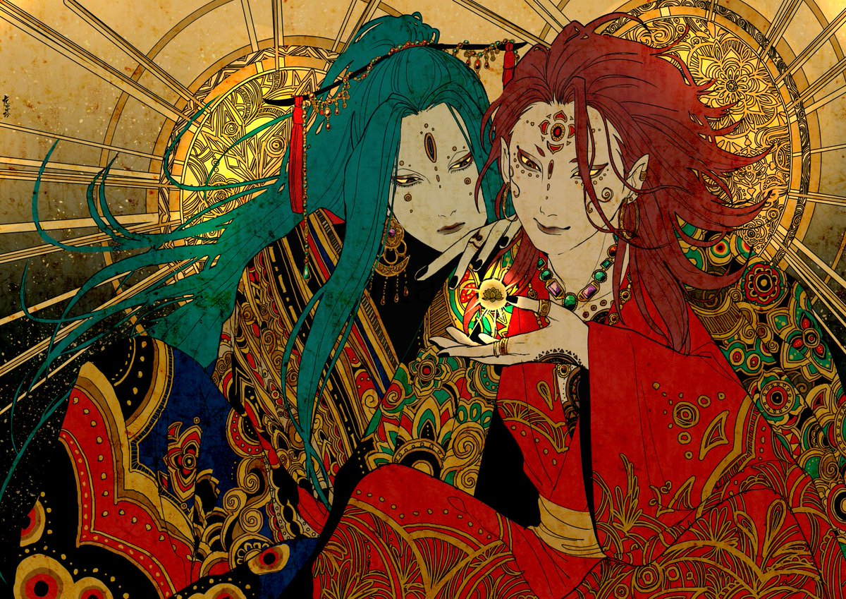 前描いた絵をリメイクした