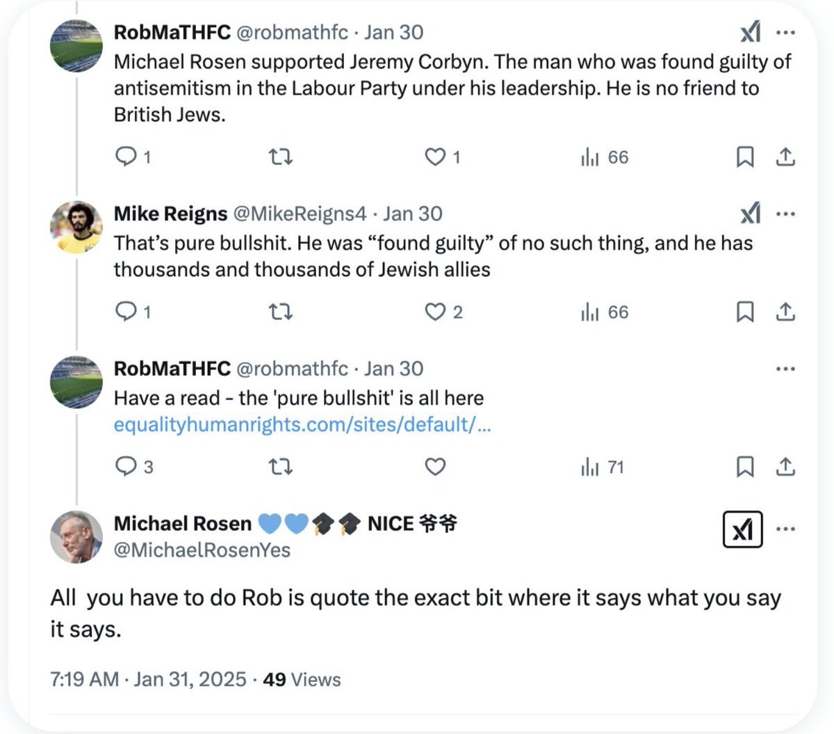 National treasure <a href="/MichaelRosenYes/">Michael Rosen 💙💙🎓🎓 NICE 爷爷</a> dealing effortlessly with the 'antisemitism crisis' die-hards.
#ItWasAScam