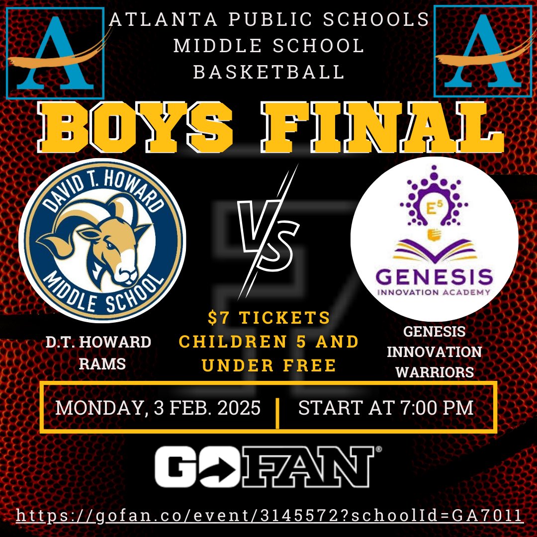 ⁦<a href="/APSHoward/">David T. Howard Middle School</a>⁩ come out to support our boys basketball team.
