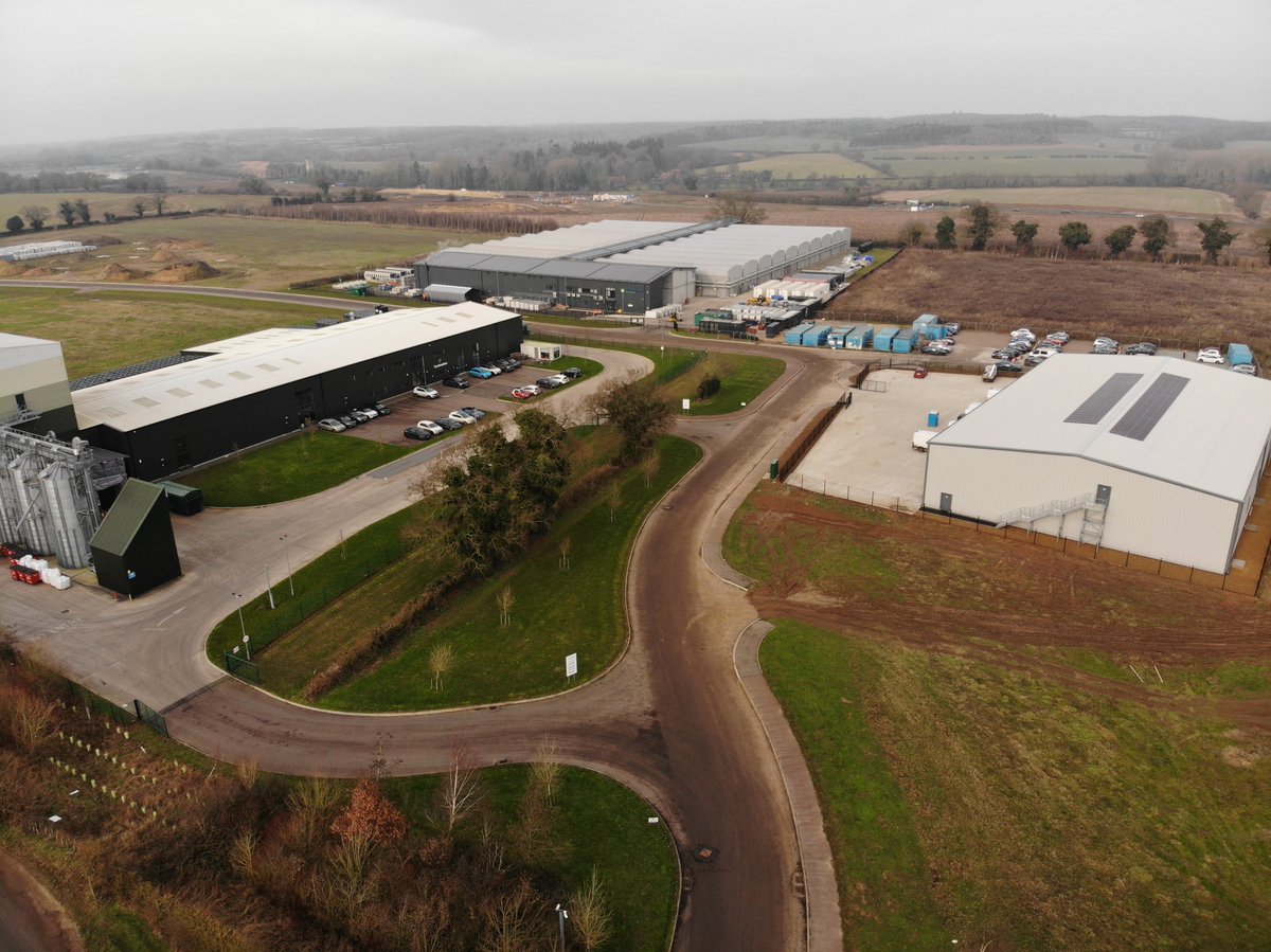 Great to see the completed new building on the bottom right for Flower Vision - the latest development on the Food Enterprise Park. See the latest information and availability of serviced sites for immediate occupation with planning in place for food &amp; drink companies.