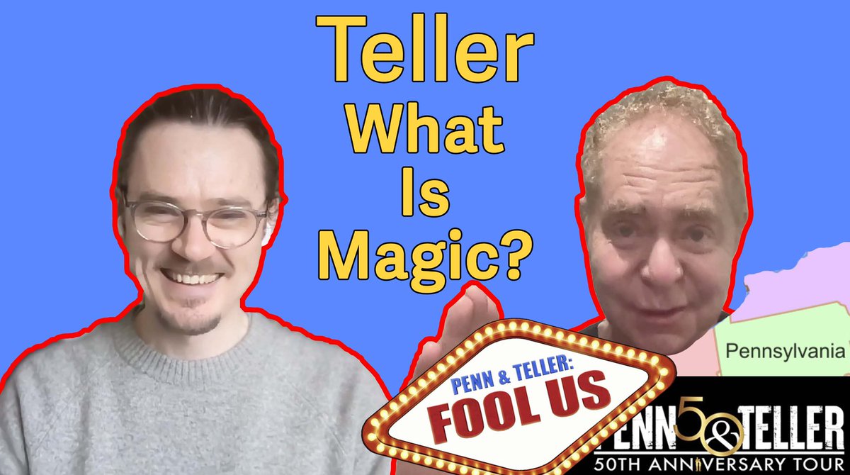 My recent interview with the famously silent <a href="/MrTeller/">Teller</a> is live!🎉 🥳

A fascinating conversation about magic for magicians and non-magicians alike.

Yes, he speaks. For a WHOLE hour! 💫

Watch here: youtu.be/J4JVj4e9zkI?si…

#spmuk #teller