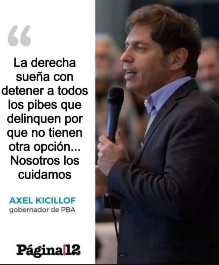 Pedazo de pelotudo, no tenes que cuidar a los delincuentes, los tenés que meter preso!!