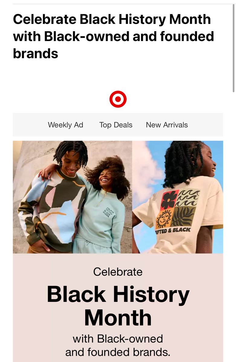 Screw you <a href="/Target/">Target</a> for acting like you care about Black History Month.  You made your feelings clear when you caved to the Orange racist and canceling DEI.  🖕